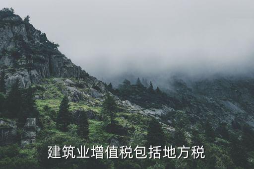 建筑業(yè)增值稅包含什么，建筑業(yè)增值稅