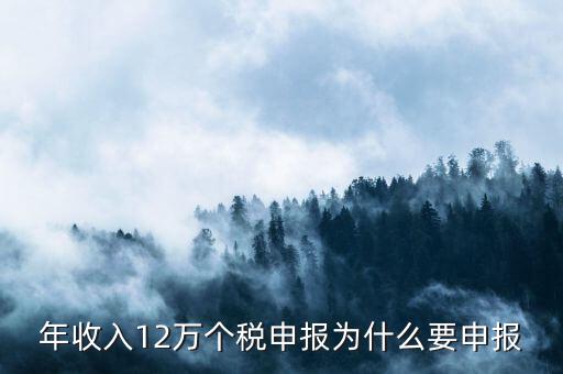 為什么12萬要申報表，每個月都已繳納為什么年收入超過12萬還需要再申報