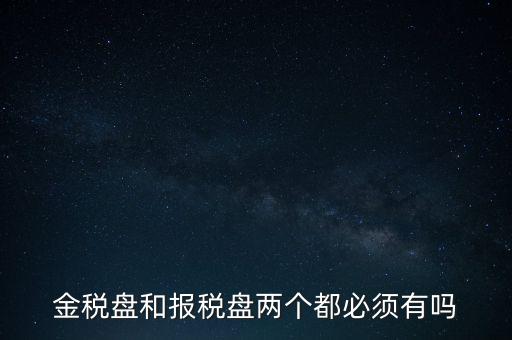 金稅盤和報稅盤兩個都必須有嗎