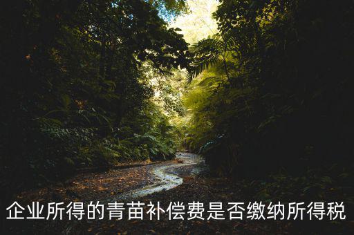 青苗補償款征什么稅，青苗賠償是否應(yīng)交繳地稅