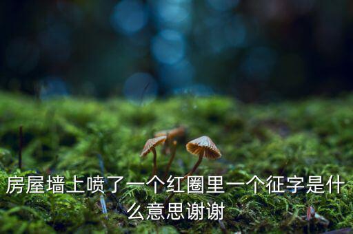 墻上印征收是什么意思，房屋墻上噴了一個(gè)紅圈里一個(gè)征字是什么意思謝謝