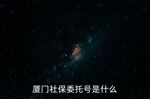 廈門社保委托號(hào)是什么