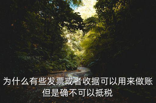 為什么有些發(fā)票或者收據可以用來做賬但是確不可以抵稅