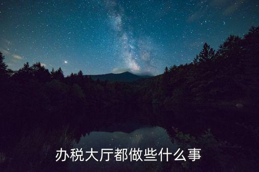 稅務(wù)大廳承擔(dān)什么責(zé)任，辦稅大廳都做些什么事