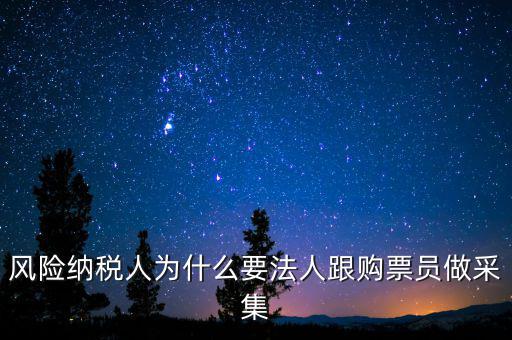 風(fēng)險(xiǎn)納稅人為什么要法人跟購(gòu)票員做采集