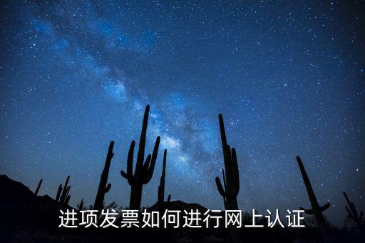 進(jìn)項(xiàng)稅發(fā)票如何進(jìn)行網(wǎng)上認(rèn)證，如何網(wǎng)上認(rèn)證進(jìn)項(xiàng)發(fā)票