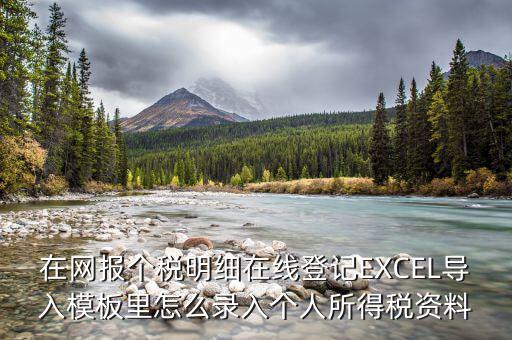 北京個稅明細申報如何導入，在網(wǎng)報個稅明細在線登記EXCEL導入模板里怎么錄入個人所得稅資料