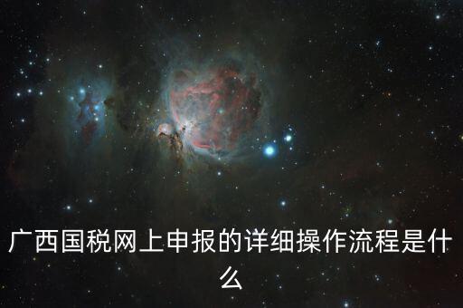 廣西國稅地稅如何網(wǎng)上申報系統(tǒng)，國稅網(wǎng)上怎么申報