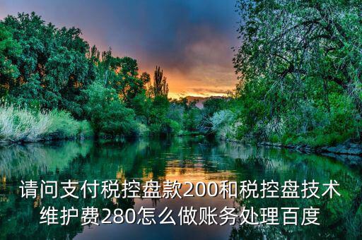 百望稅控280元 如何入賬，稅控280元收到發(fā)票怎么入賬