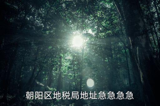 朝陽(yáng)區(qū)地稅局地址急急急急