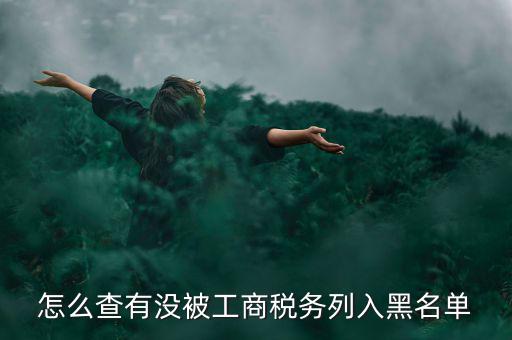 怎么查有沒被工商稅務(wù)列入黑名單