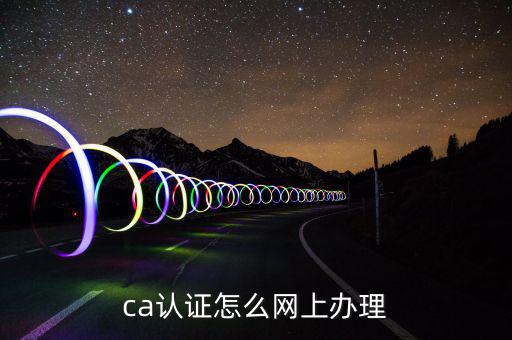 ca認證怎么網(wǎng)上辦理