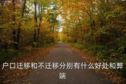 戶口遷移和不遷移分別有什么好處和弊端