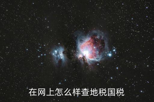 如何查國(guó)地稅是否正常，在網(wǎng)上怎么樣查地稅國(guó)稅