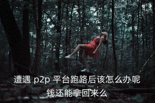 遭遇 p2p 平臺跑路后該怎么辦呢錢還能拿回來么