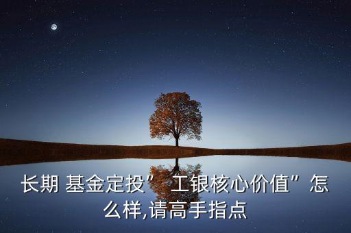 長(zhǎng)期 基金定投” 工銀核心價(jià)值”怎么樣,請(qǐng)高手指點(diǎn)