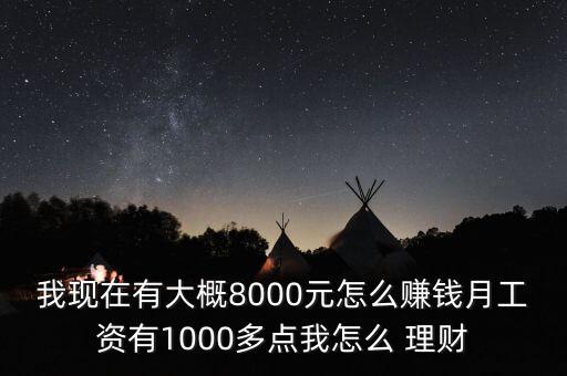 我現(xiàn)在有大概8000元怎么賺錢月工資有1000多點(diǎn)我怎么 理財(cái)