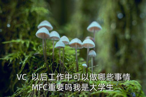  VC  以后工作中可以做哪些事情MFC重要嗎我是大學生