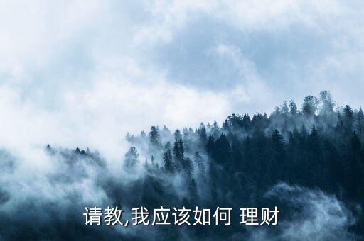 請教,我應(yīng)該如何 理財