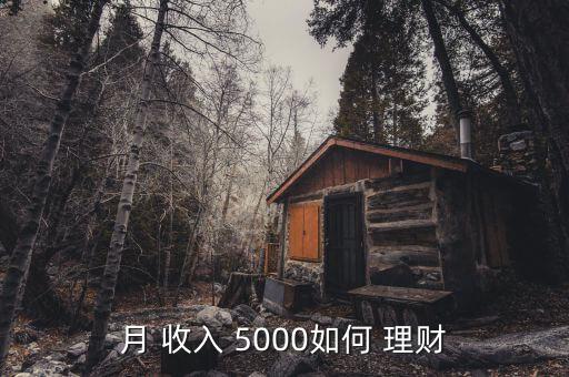 月收入5000怎么樣理財,理財新規(guī)劃