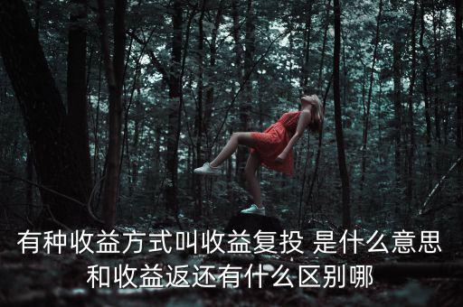 按月復(fù)投是什么意思，本息復(fù)投是什么意思