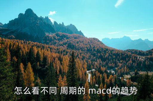 多周期怎么顯示macd,技術(shù)指標(biāo)的使用方法和注意事項(xiàng)