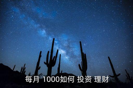  每月 1000如何 投資 理財(cái)