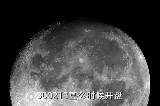 300213甚么時(shí)候開盤