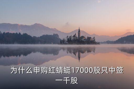 紅蜻蜓股票為什么不行，為什么申購紅蜻蜓17000股只中簽一千股