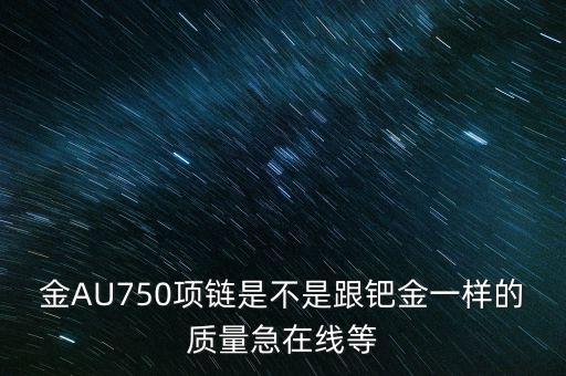 金AU750項鏈?zhǔn)遣皇歉Z金一樣的質(zhì)量急在線等