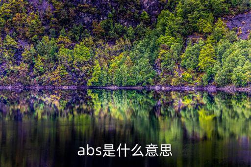 abs發(fā)行是什么意思，abs是什么意思