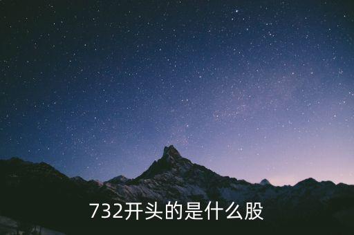 732737是什么股，732開頭的是什么股