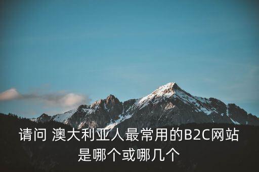 請問 澳大利亞人最常用的B2C網(wǎng)站是哪個(gè)或哪幾個(gè)