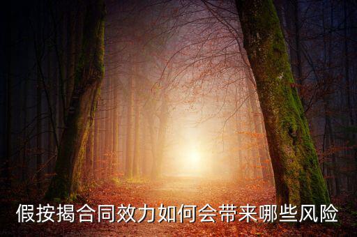 假按揭合同效力如何會(huì)帶來哪些風(fēng)險(xiǎn)