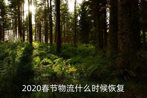 2020春節(jié)物流什么時候恢復(fù)