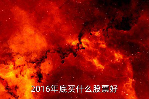 2016年底買(mǎi)什么股票好