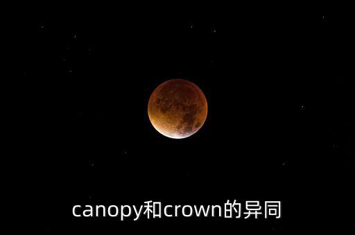 canopy和crown的異同