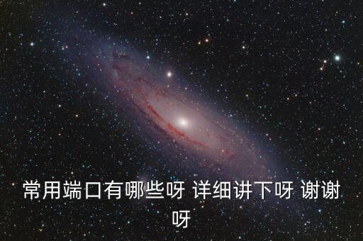 炒股端口都有什么，常用端口有哪些呀 詳細(xì)講下呀 謝謝呀