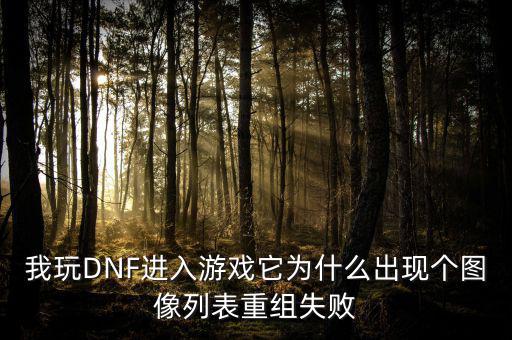 我玩DNF進入游戲它為什么出現(xiàn)個圖像列表重組失敗