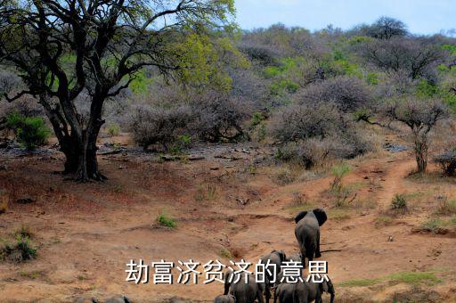 劫貧濟富是什么意思，劫富濟貧濟的意思