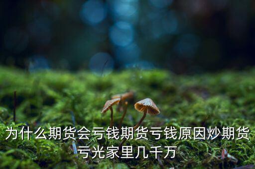 為什么期貨會(huì)虧錢期貨虧錢原因炒期貨虧光家里幾千萬