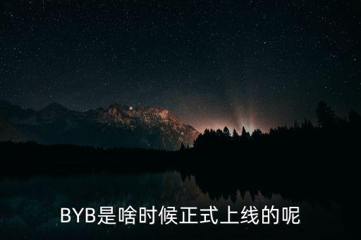 BYB是啥時候正式上線的呢