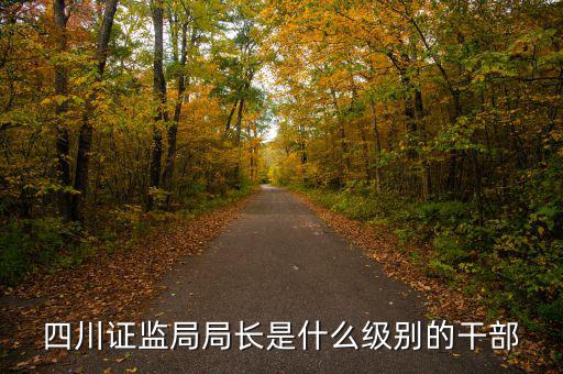 證監(jiān)會(huì)主席是什么級(jí)別，四川證監(jiān)局局長(zhǎng)是什么級(jí)別的干部