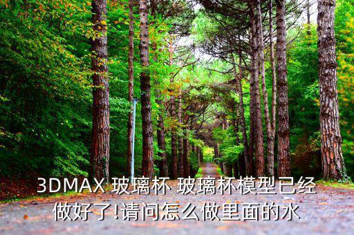 3DMAX 玻璃杯 玻璃杯模型已經(jīng)做好了!請(qǐng)問(wèn)怎么做里面的水