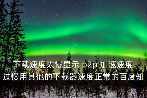 p2p怎么加速,學(xué)?；蛲瑢W(xué)用p2p終結(jié)者來網(wǎng)速應(yīng)該是這樣的