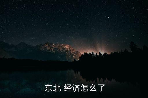  東北 經(jīng)濟怎么了