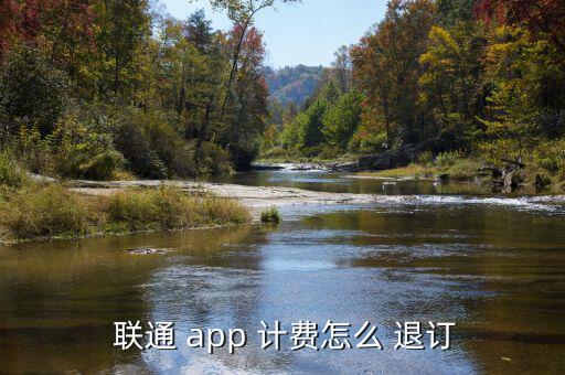  聯(lián)通 app 計(jì)費(fèi)怎么 退訂