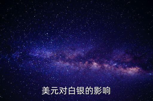 美元對白銀的影響