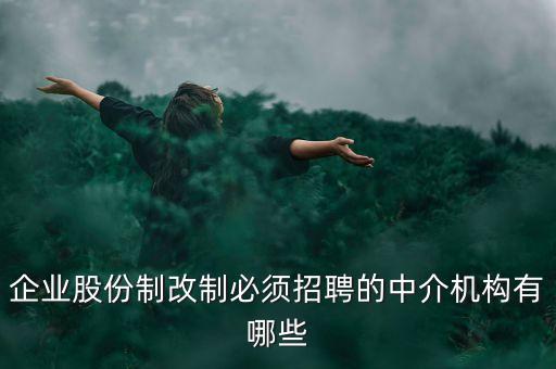 什么樣的重組需要中介選聘，企業(yè)股份制改制必須招聘的中介機(jī)構(gòu)有哪些