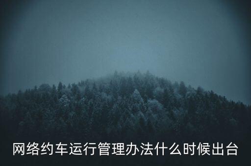 出租車改革什么時候公布，國家對出租車有什么政策改革方案